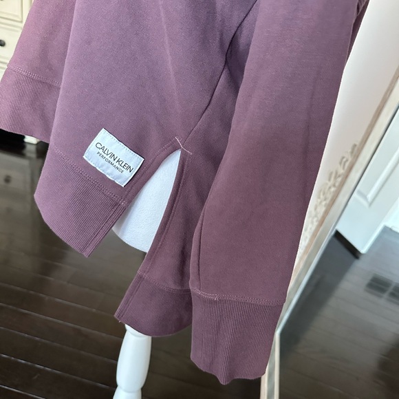 NWOT Calvin Klein Performance Funnel Neck Logo Sweat Shirt - Picture 4 of 10
